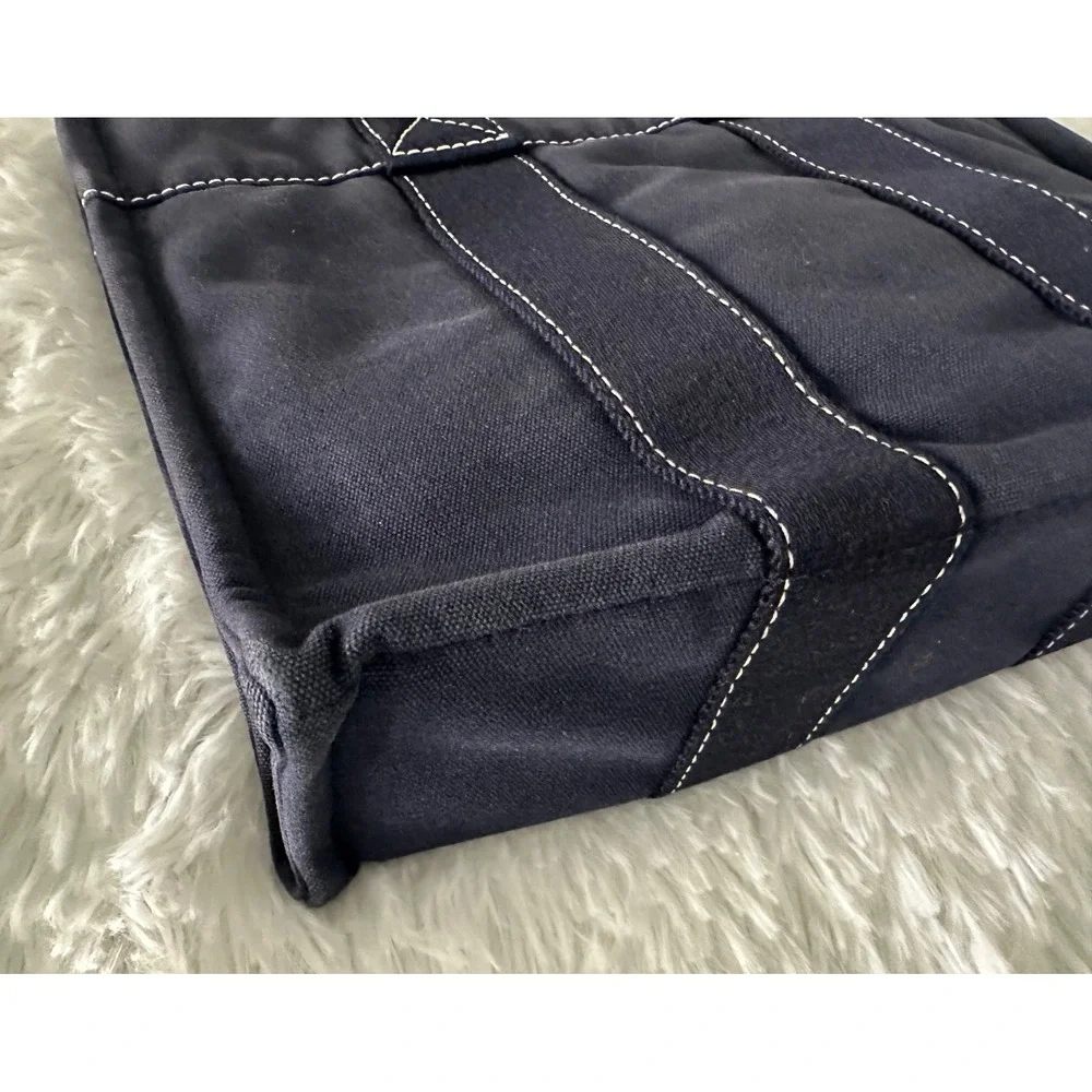 Hermès Deauville PM Canvas Navy Tote Bag Handbag